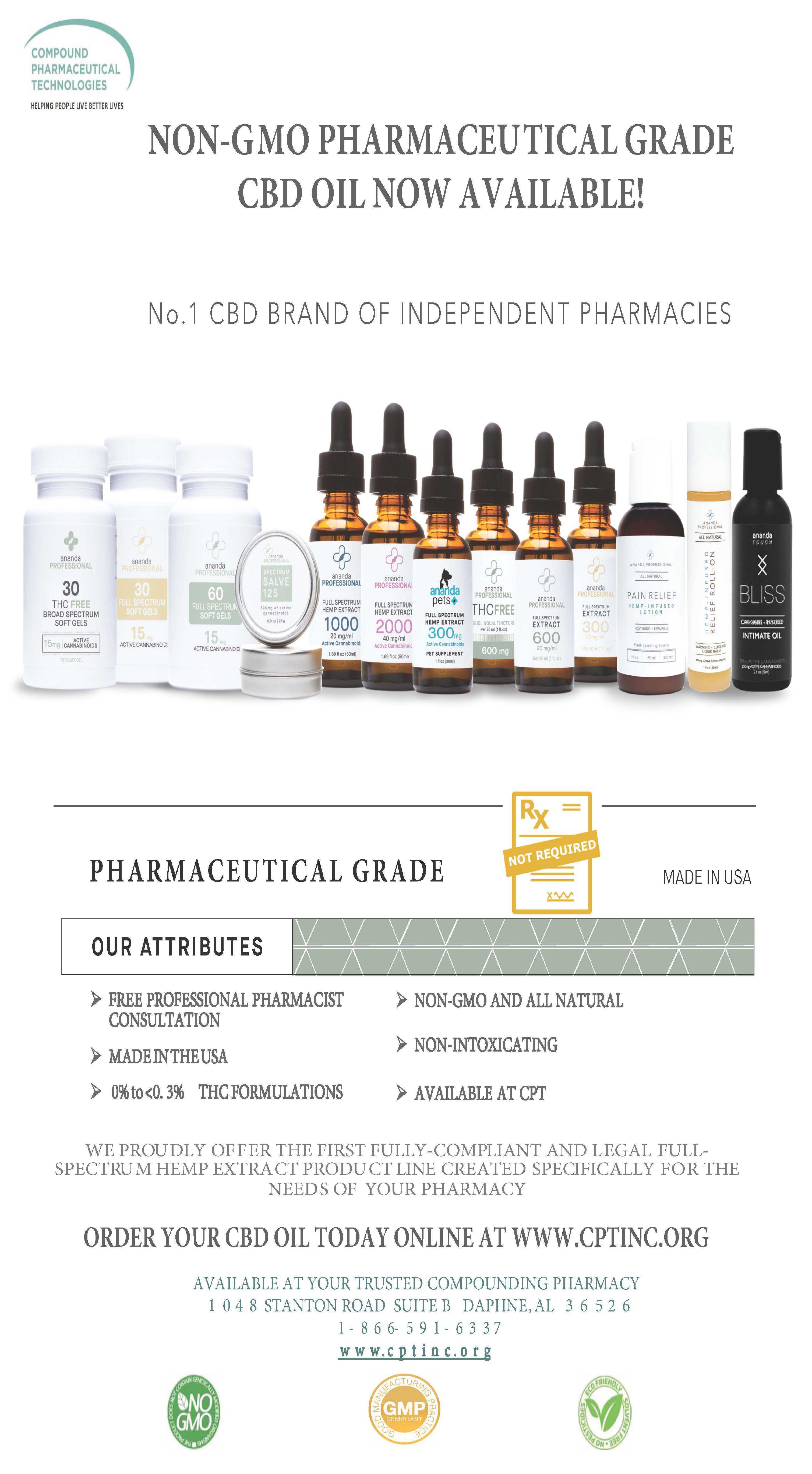 Full Spectrum CBD, Pharmacy-Grade